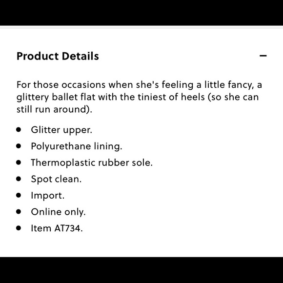 Jcrew crewcut glitter ballet pump girls party shoe - Picture 4 of 4